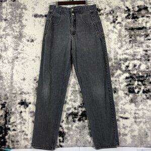 Vintage Guess‎ Jeans Mens Size 33x33 Black Gray Straight Leg Skater Grunge